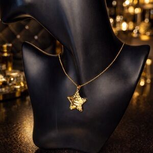 Elegant Gold Star Pendant Necklace